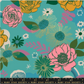 Reverie Meander Metallic in Succulent - FQ or more