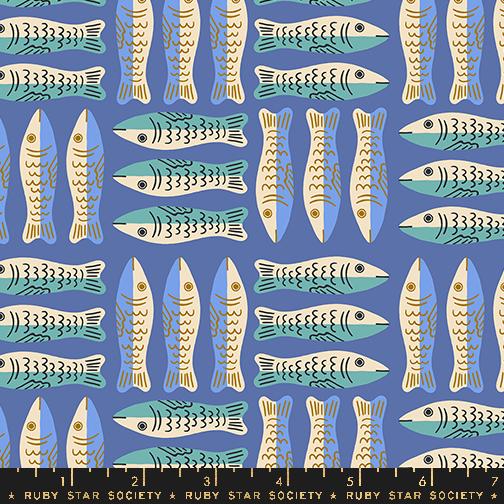 Ooh Lucky Lucky Sardines in Twilight - FQ or more