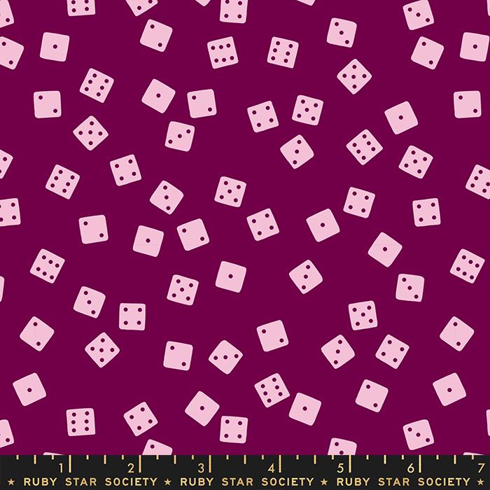 Tarrytown Dice in Purple Velvet - FQ or more